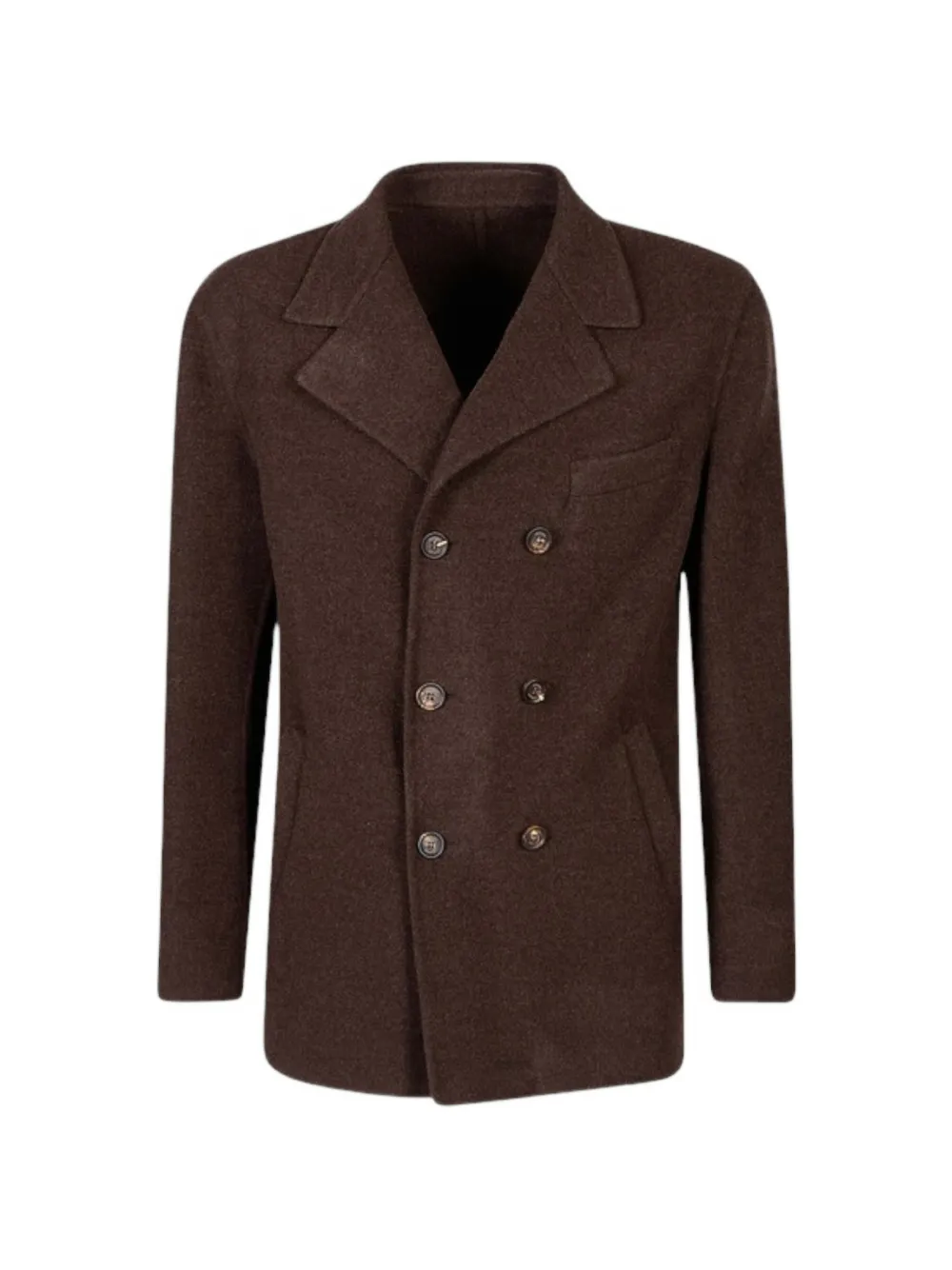 Eleventy double-breasted notched-lapel blazer - Marrone