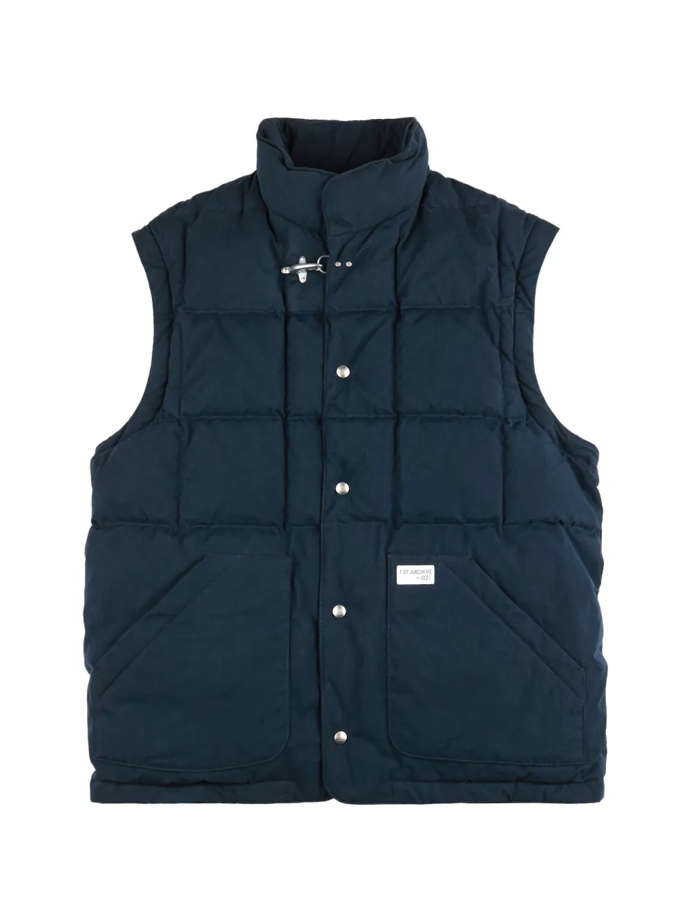 Fay Gewatteerd jack met karabijnsluiting Blauw