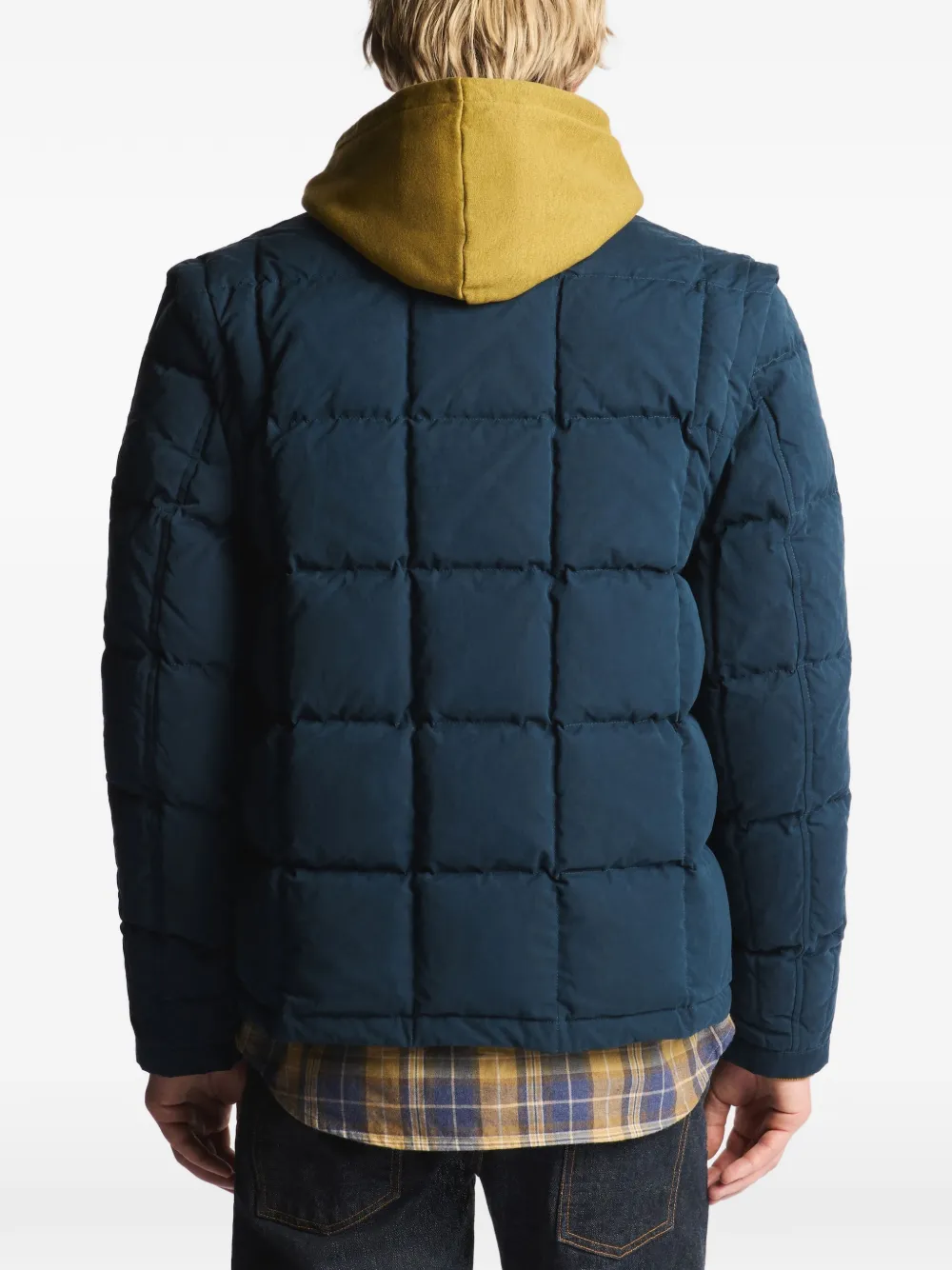 Fay Gewatteerd jack met karabijnsluiting Blauw