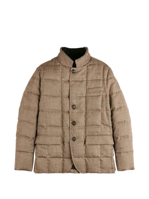 Fay houndstooth-pattern quilted jacket