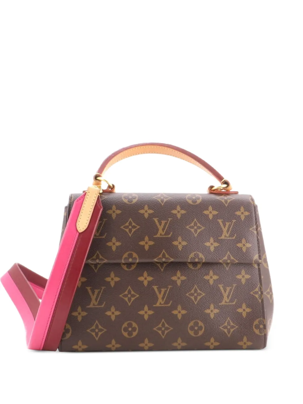 Louis Vuitton Pre-Owned Cluny Top Handle Bag Monogram Canvas BB satchel - Marrone