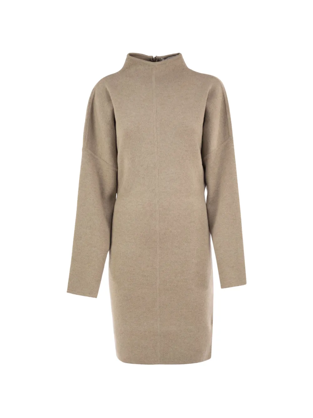 Max Mara stand-collar dropped-shoulder dress - Toni neutri