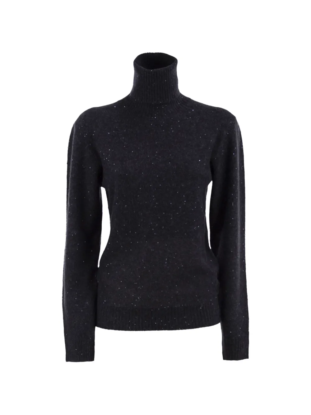 Fabiana Filippi sequin-embellished turtleneck sweater - Black