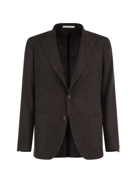 Tagliatore micro-pattern single-breasted blazer