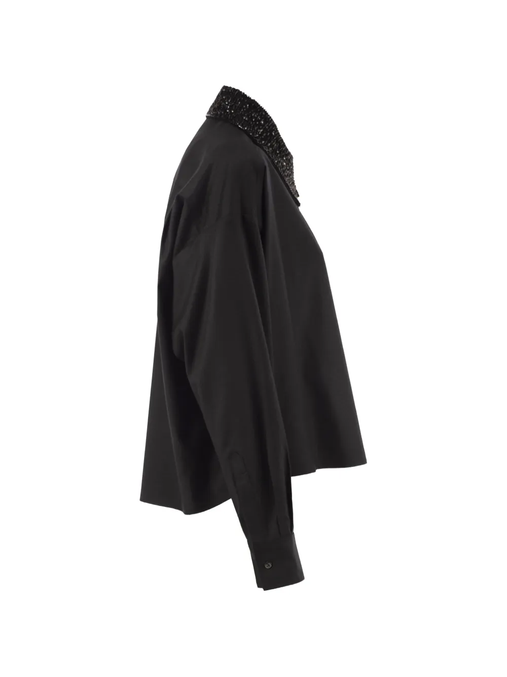 Fabiana Filippi Blouse verfraaid met kristallen Zwart