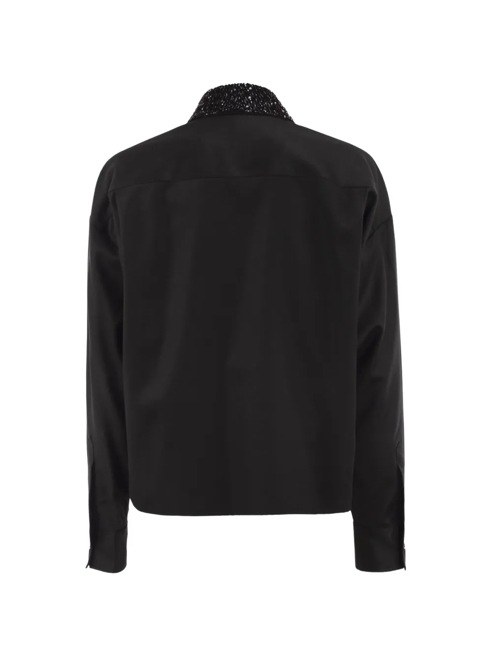 Fabiana Filippi Blouse verfraaid met kristallen Zwart
