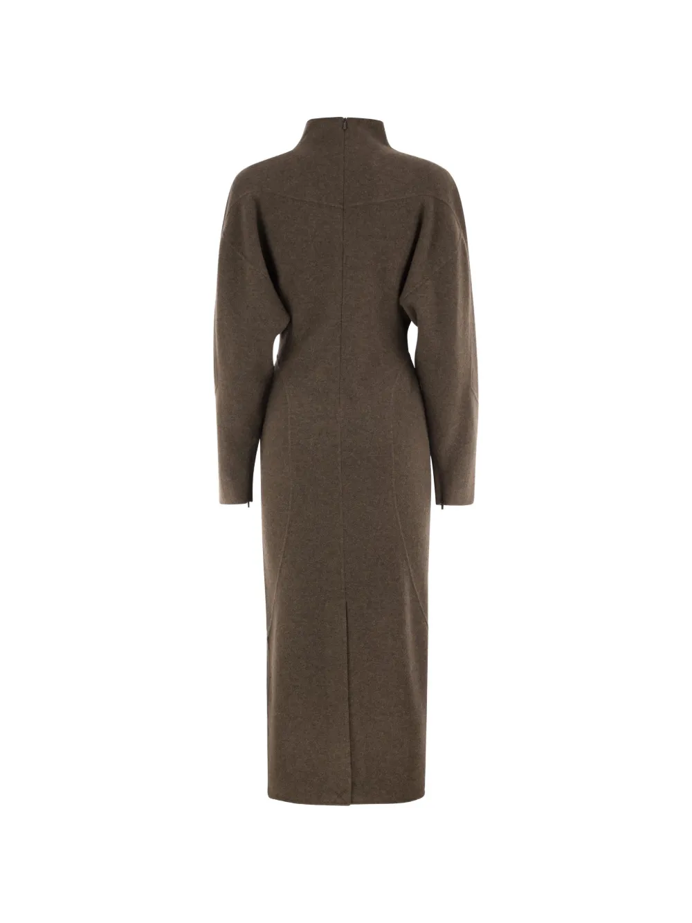 Max Mara Tenuta jurk met hoge hals Bruin