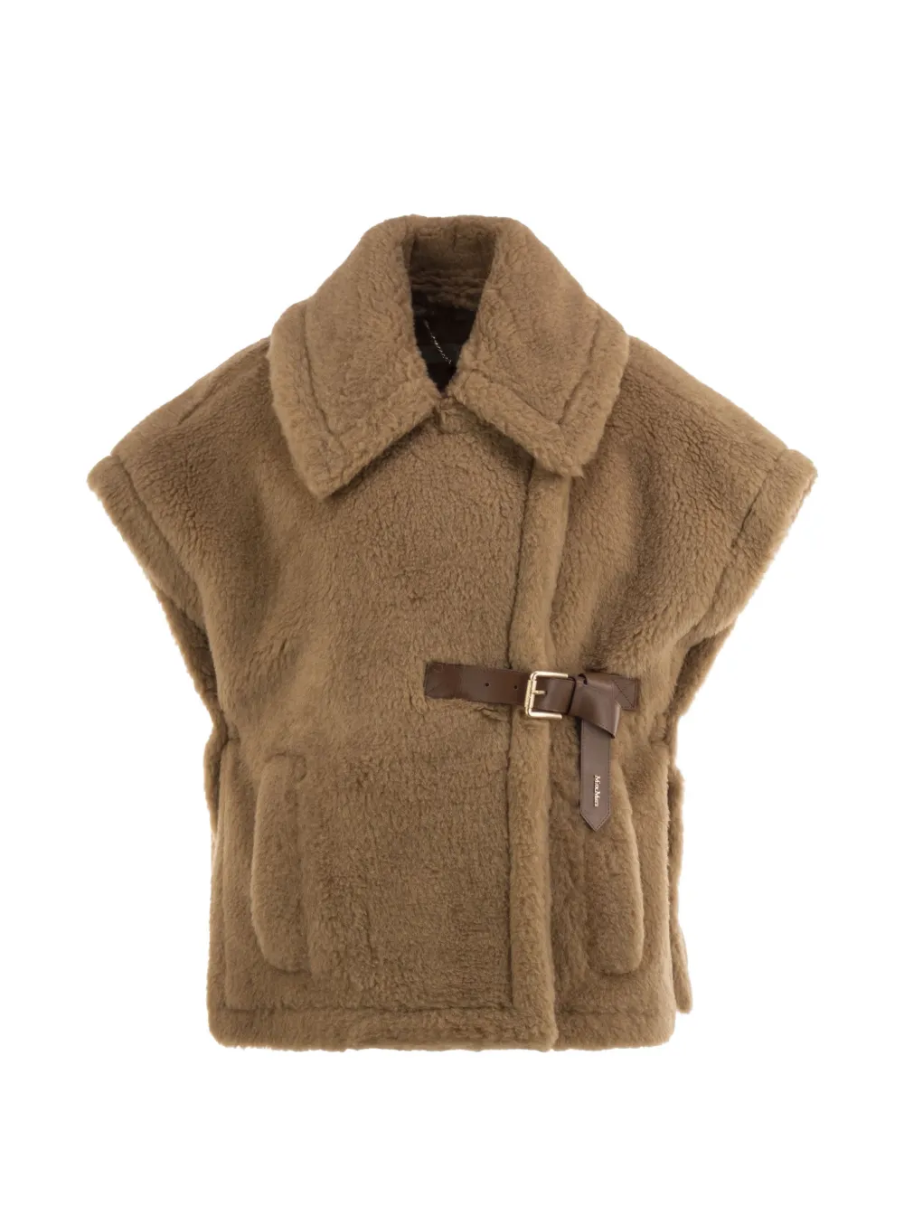 Max Mara Teddy fabric cape - camel - Marron Max Mara Teddy fabric cape - camel - Marron