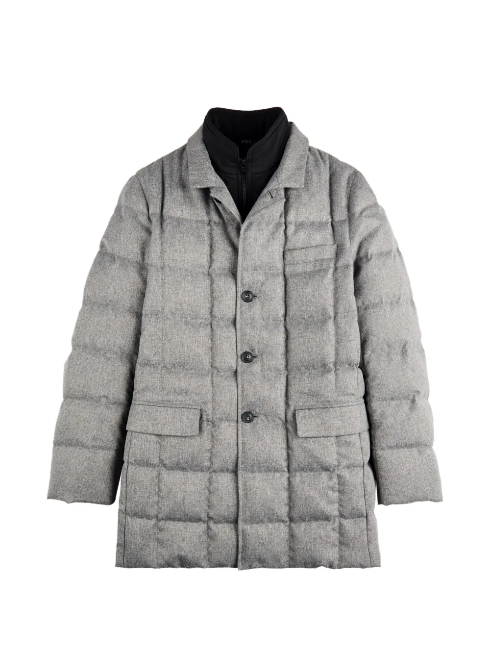 Fay quilted padded coat - Grigio