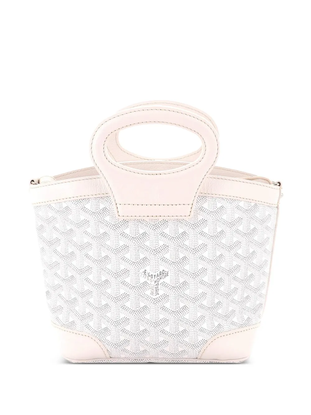 Goyard Pre-Owned mini sac cabas Beluga en toile enduite - Blanc Goyard Pre-Owned mini sac cabas Beluga en toile enduite - Blanc