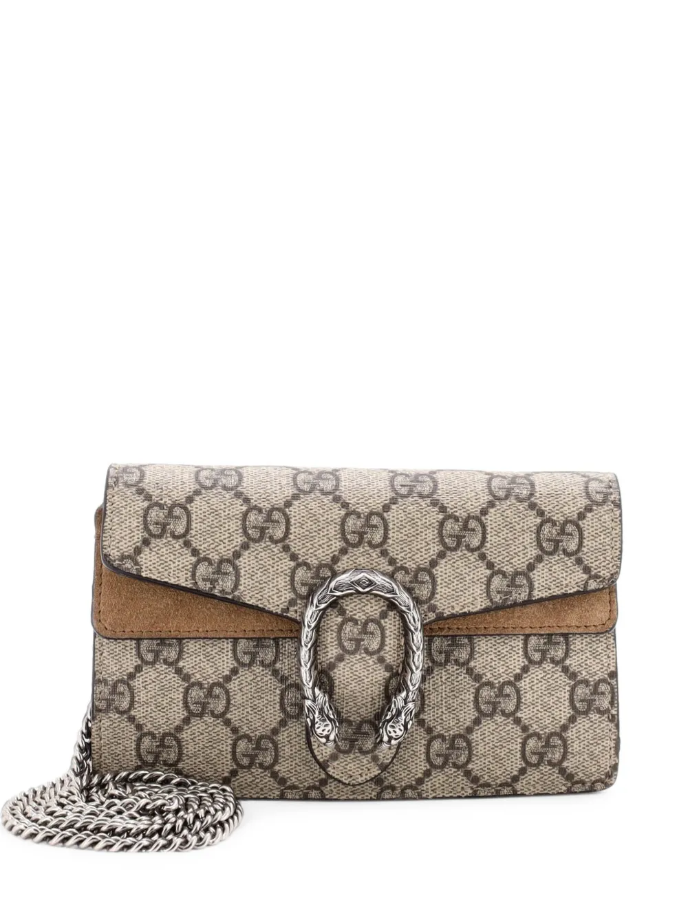 Gucci Pre-Owned Dionysus Bag GG Coated Canvas Super Mini crossbody bag - Marrone