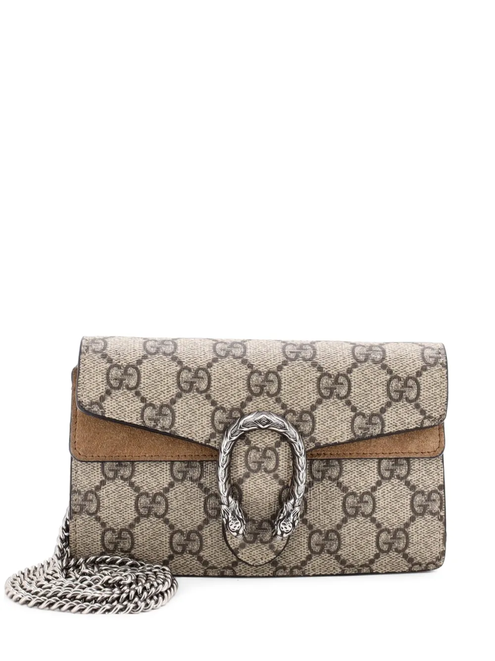 Gucci Pre-Owned Dionysus Bag GG Coated Canvas Super Mini crossbody bag - Marrone