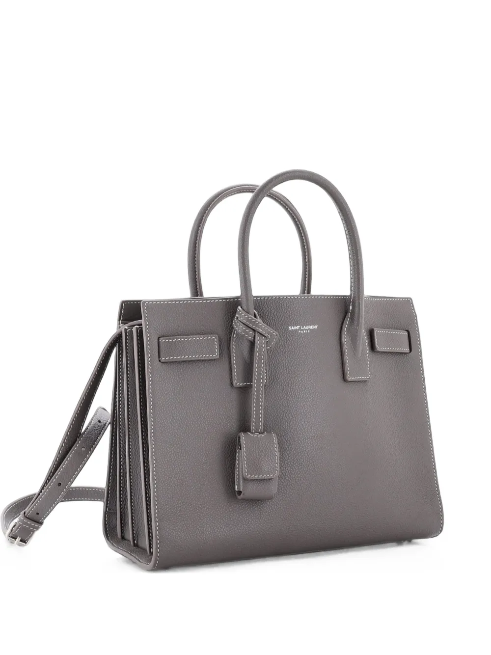 Saint Laurent Pre-Owned Sac de Jour NM Bag Leather Baby tote bag - Grigio