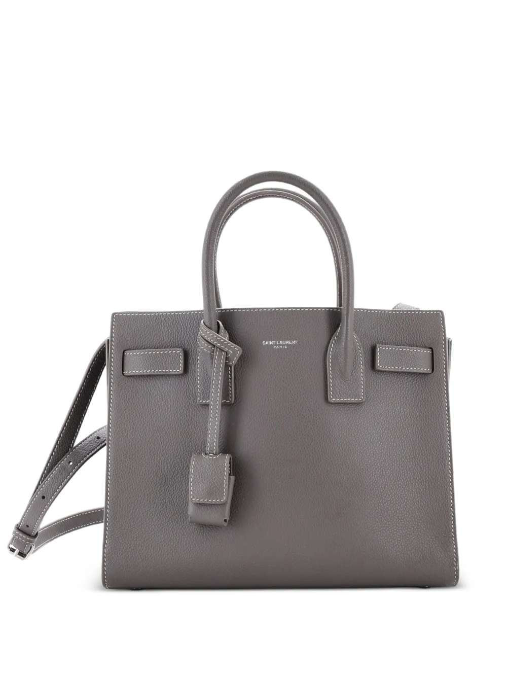 Saint Laurent Pre-Owned Sac de Jour NM Bag Leather Baby tote bag - Grigio