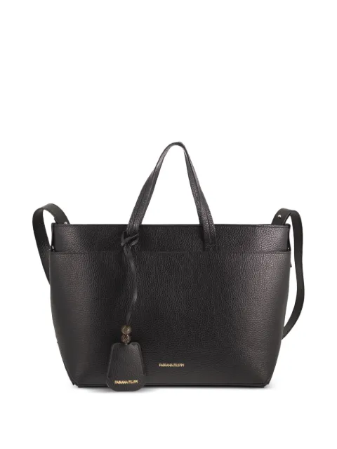 Fabiana Filippi grained leather tote bag