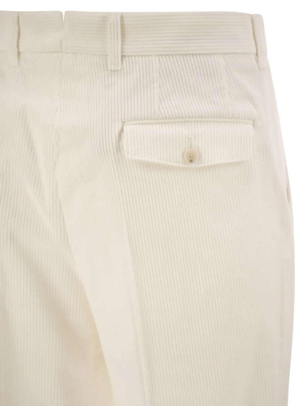 BOSS Ribfluwelen broek met toelopende pijpen Beige