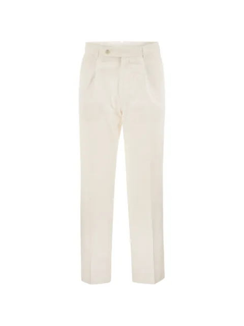 BOSS tapered-fit trousers in Italian corduroy fabric