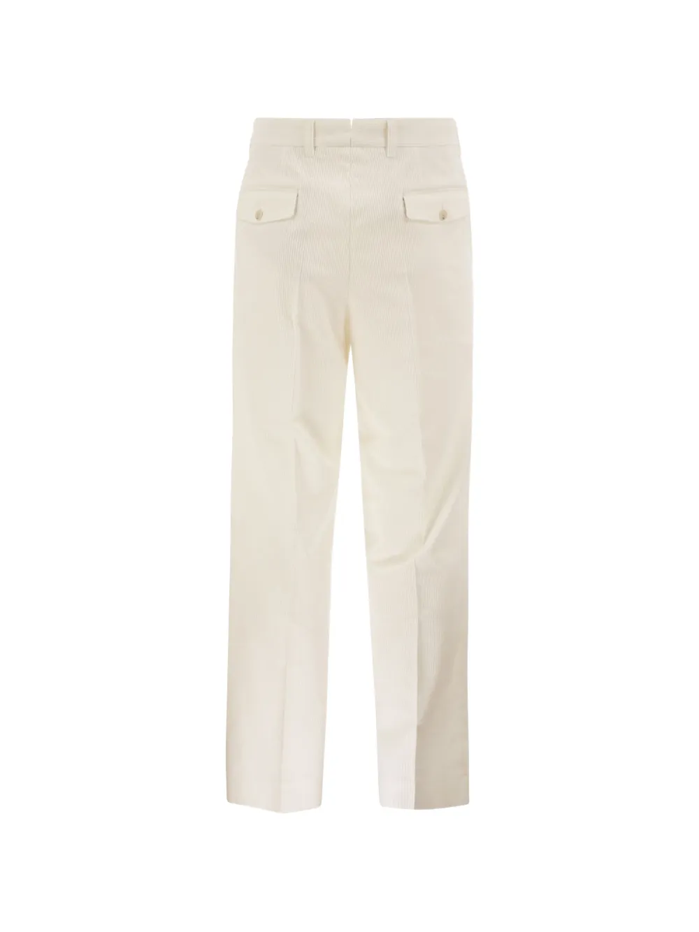 BOSS Ribfluwelen broek met toelopende pijpen Beige