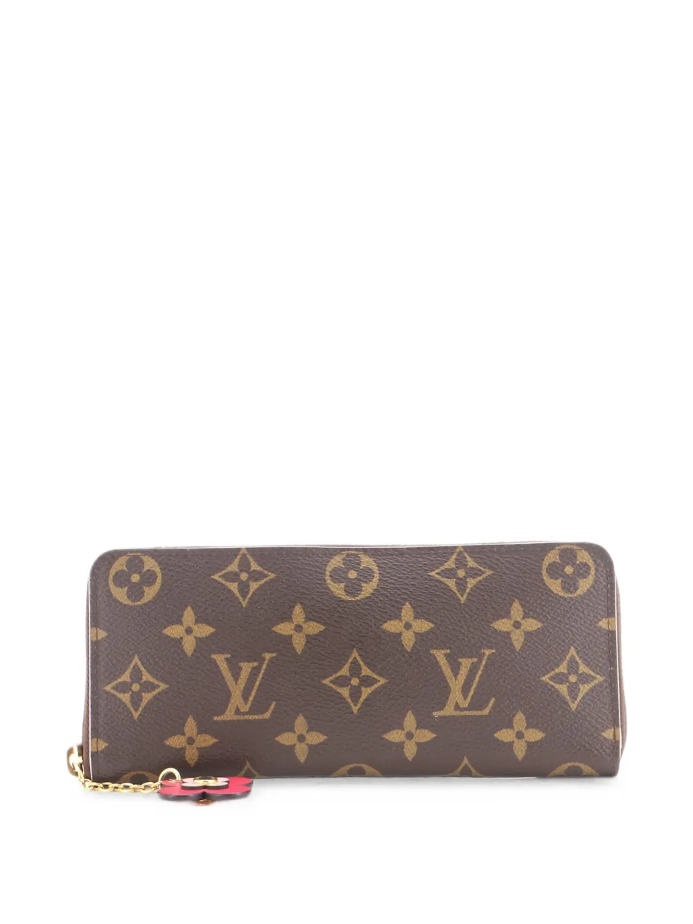 Louis Vuitton Pre-Owned Clemence Wallet Limited Edition Blooming Flowers Monogram Canvas small wallets - Marrone