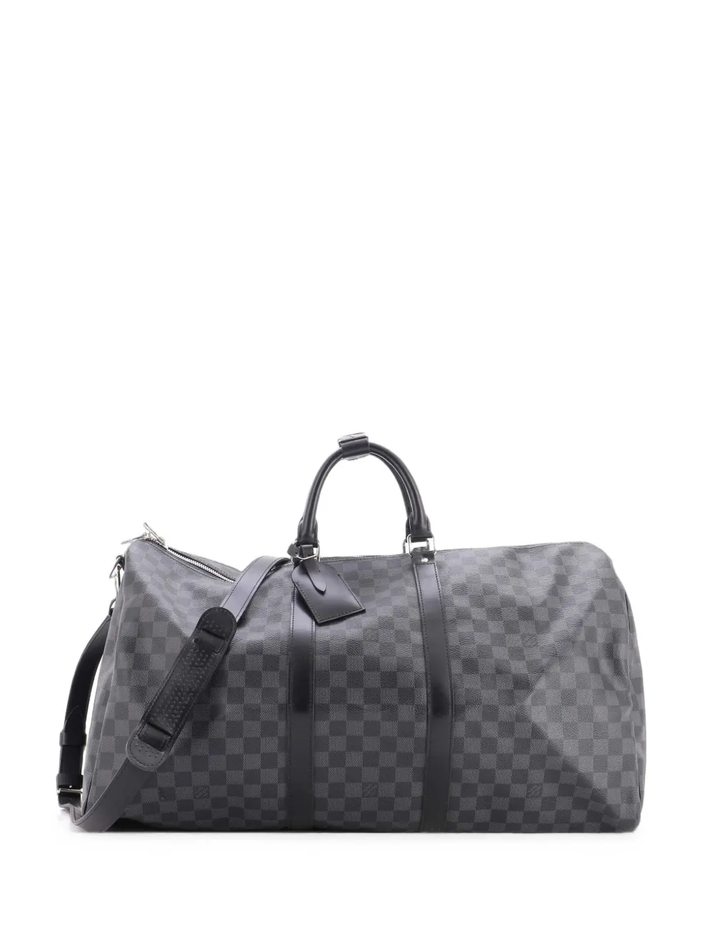 Louis Vuitton Pre-Owned Keepall Bandouliere Bag Damier Graphite 55 travel bag - Nero
