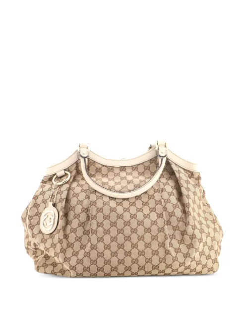 Gucci Pre-Owned Sukey GG Canvas with Leather Large tote bag
