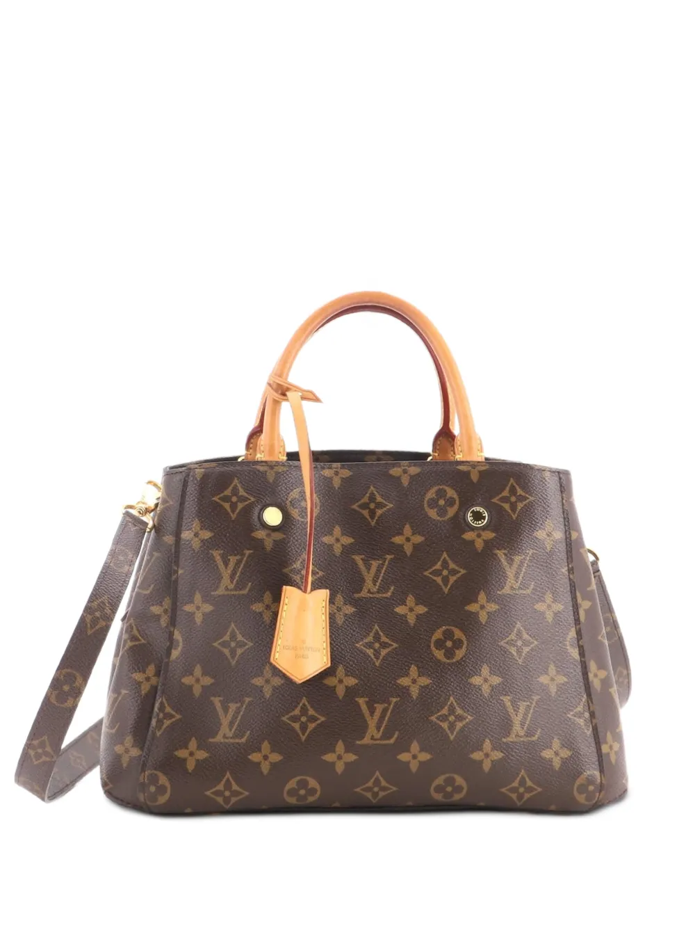 Louis Vuitton Pre-Owned Montaigne Handbag Monogram Canvas BB satchel - Marrone