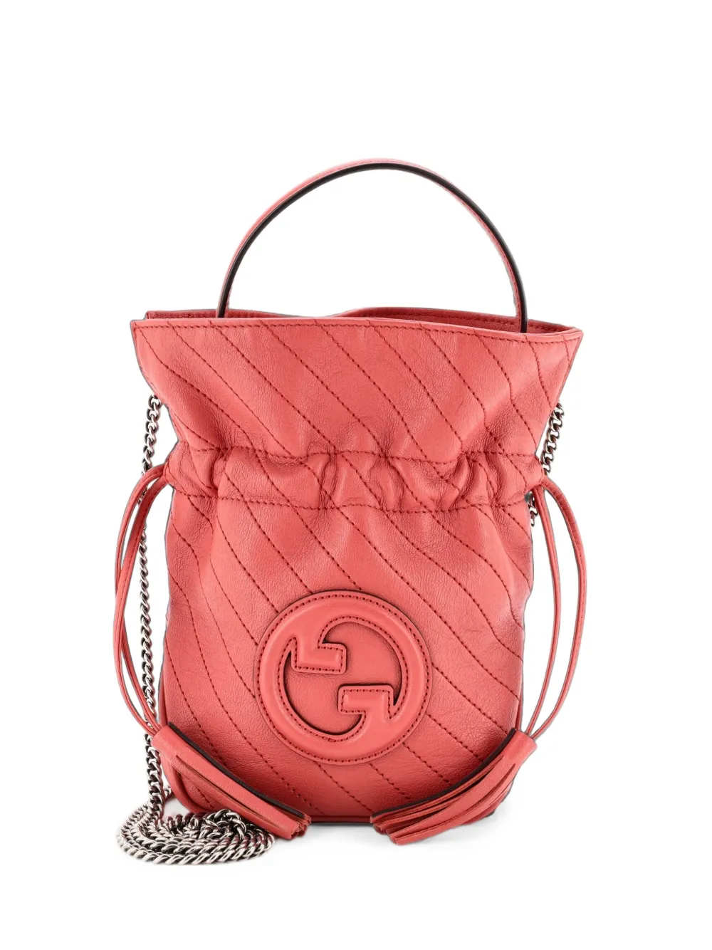 Gucci Pre-Owned mini sac seau Blondie NM à design matelassé - Rose Gucci Pre-Owned mini sac seau Blondie NM à design matelassé - Rose