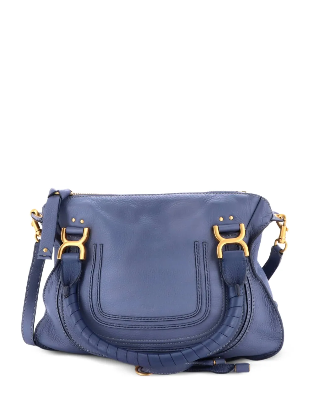 Chloé Pre-Owned Marcie Leather Medium satchel - Blau