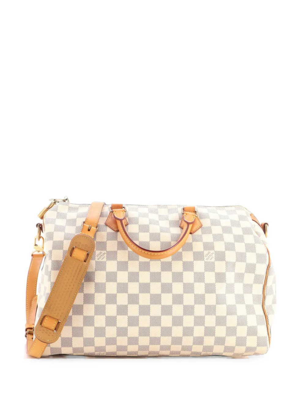 Louis Vuitton Pre-Owned Speedy Bandouliere Bag Damier 35 satchel - Bianco