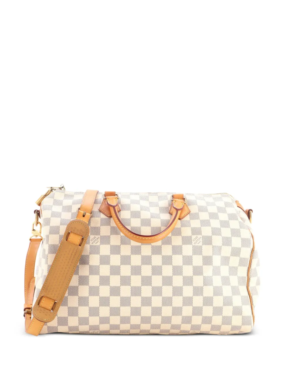 Louis Vuitton Pre-Owned Speedy Bandouliere Bag Damier 35 satchel - Bianco