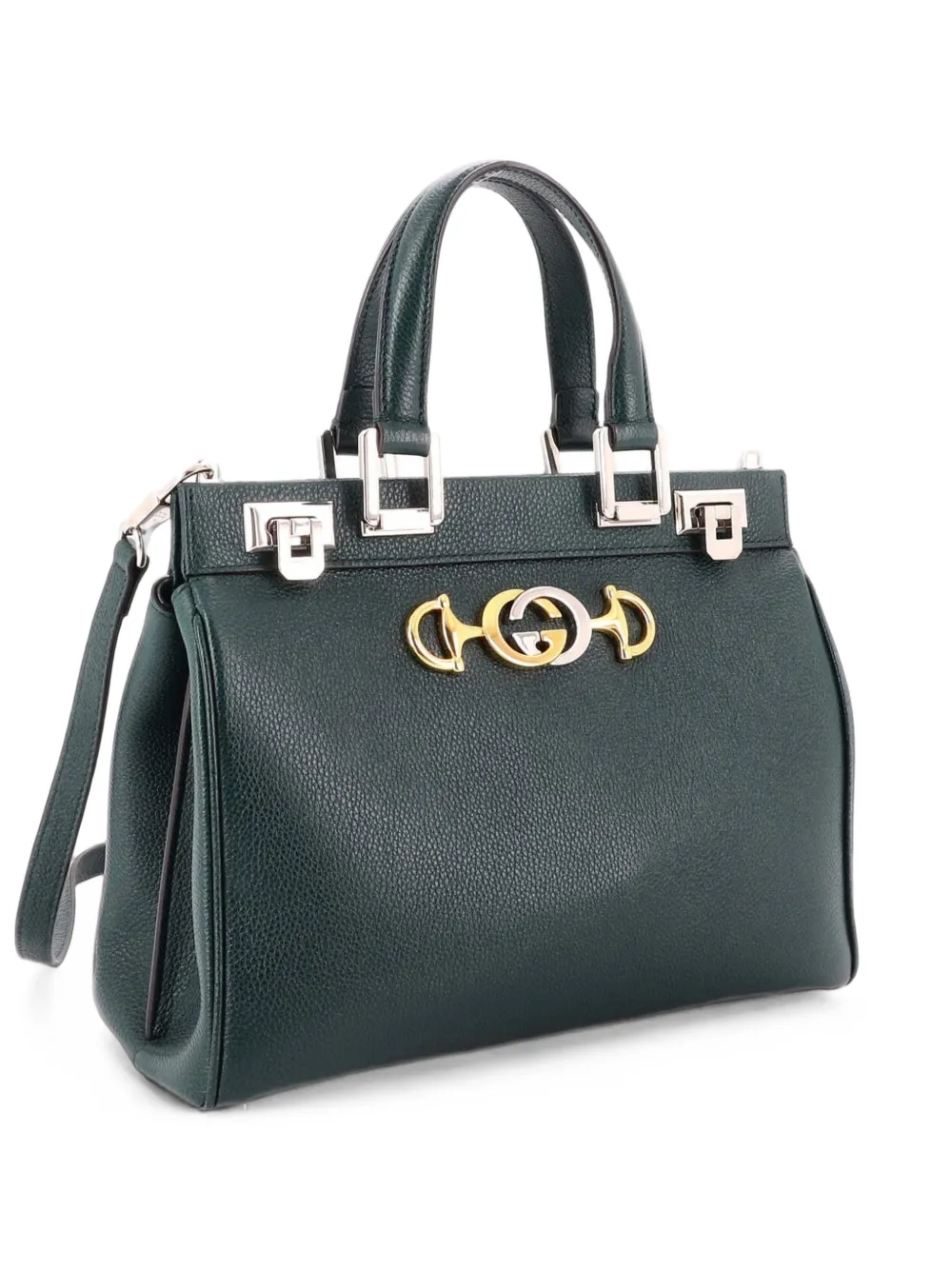 Gucci Pre-Owned Zumi Top Handle Bag Leather Small satchel - Grün