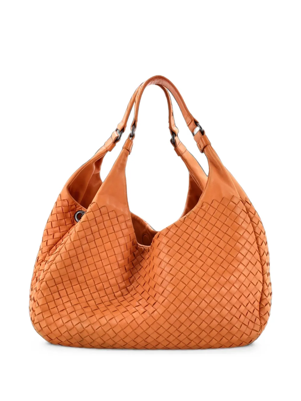 Bottega Veneta Pre-Owned petit sac cabas Campana en cuir Intrecciato - Orange
