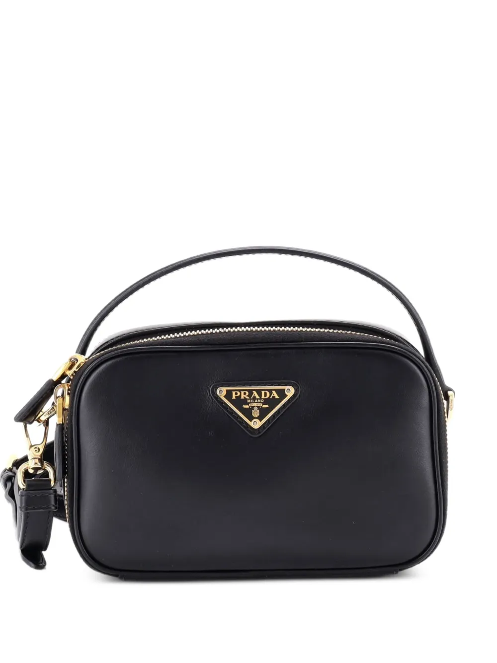 Prada Pre-Owned Odette Top Handle Bag Leather Mini satchel - Nero