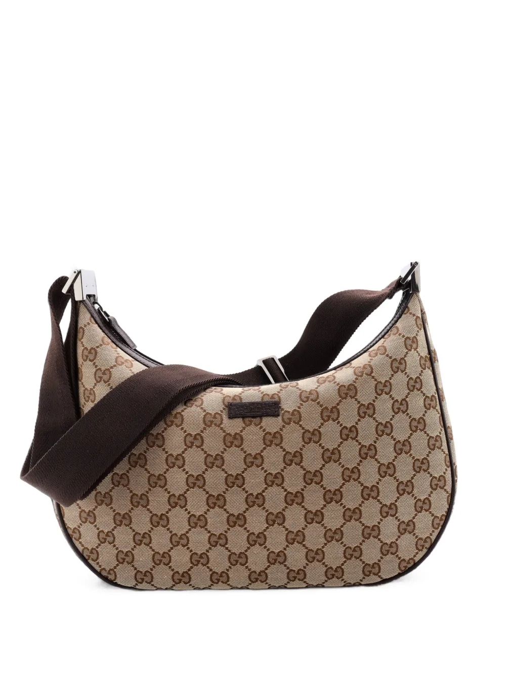 Gucci Pre-Owned sacoche Saddle Zip Messenger Bag médium en toile GG - Marron Gucci Pre-Owned sacoche Saddle Zip Messenger Bag médium en toile GG - Marron