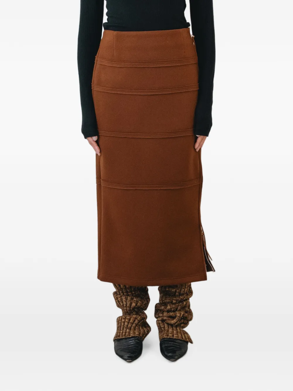 Muller Of Yoshiokubo Mellow wool skirt