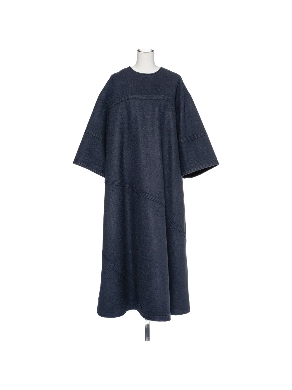 Muller Of Yoshiokubo robe Mellow en laine à empiècements - Vert Muller Of Yoshiokubo robe Mellow en laine à empiècements - Vert