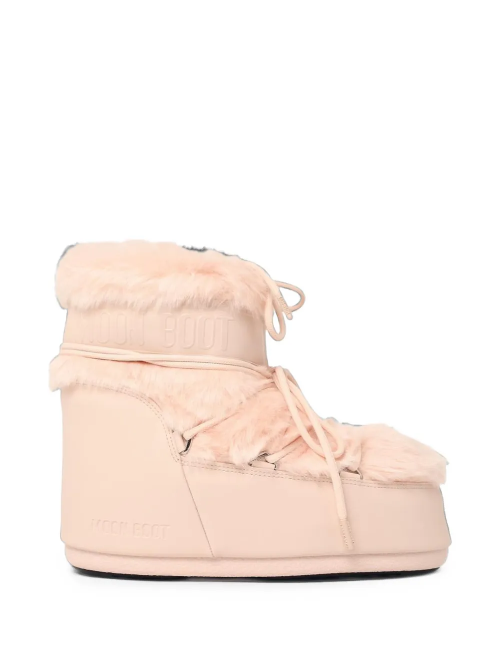 Moon Boot Icon Low pink faux-fur boots | Pink | Image 1