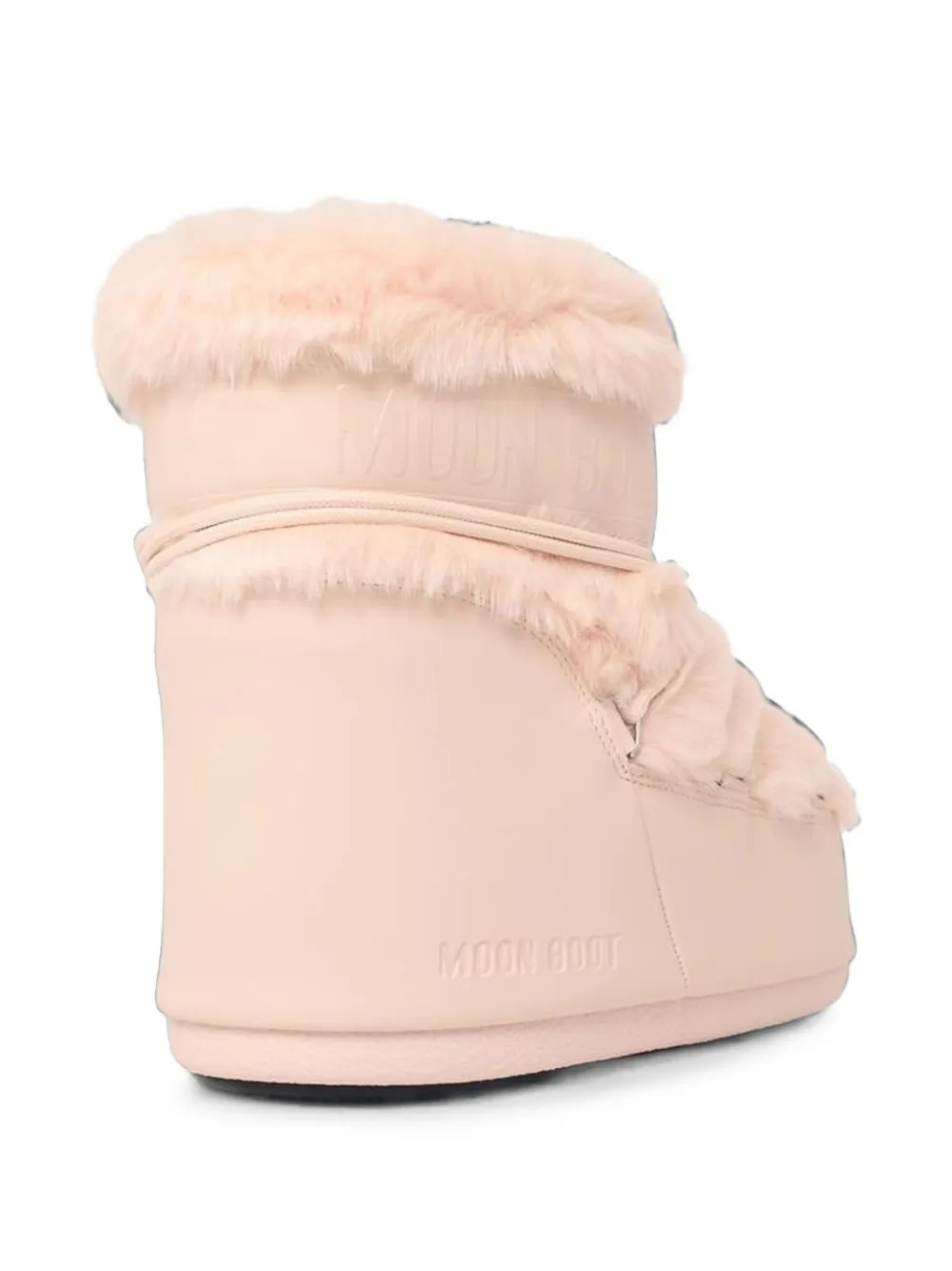 Moon Boot Icon Low pink faux-fur boots Roze