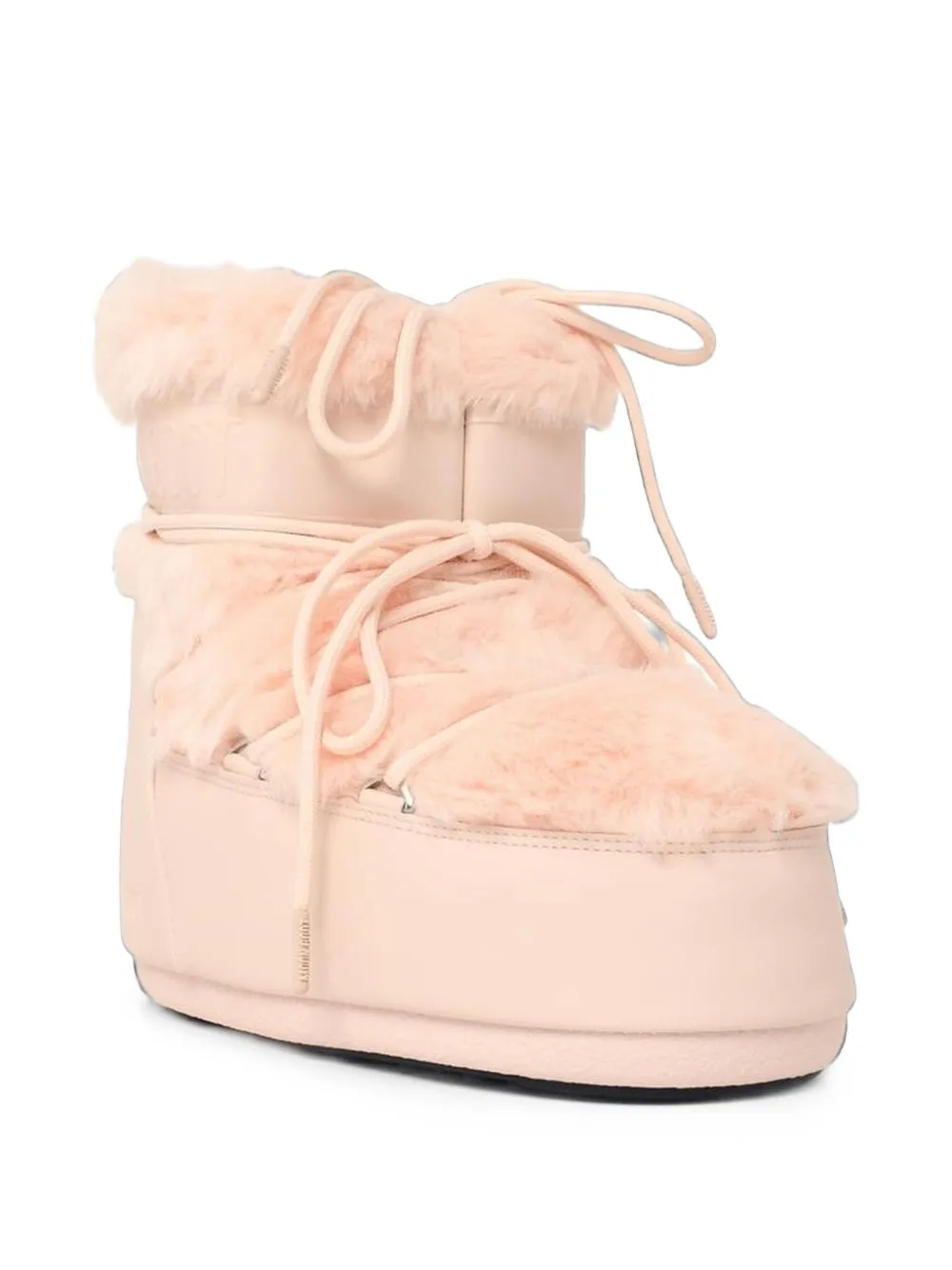Moon Boot Icon Low pink faux-fur boots Roze