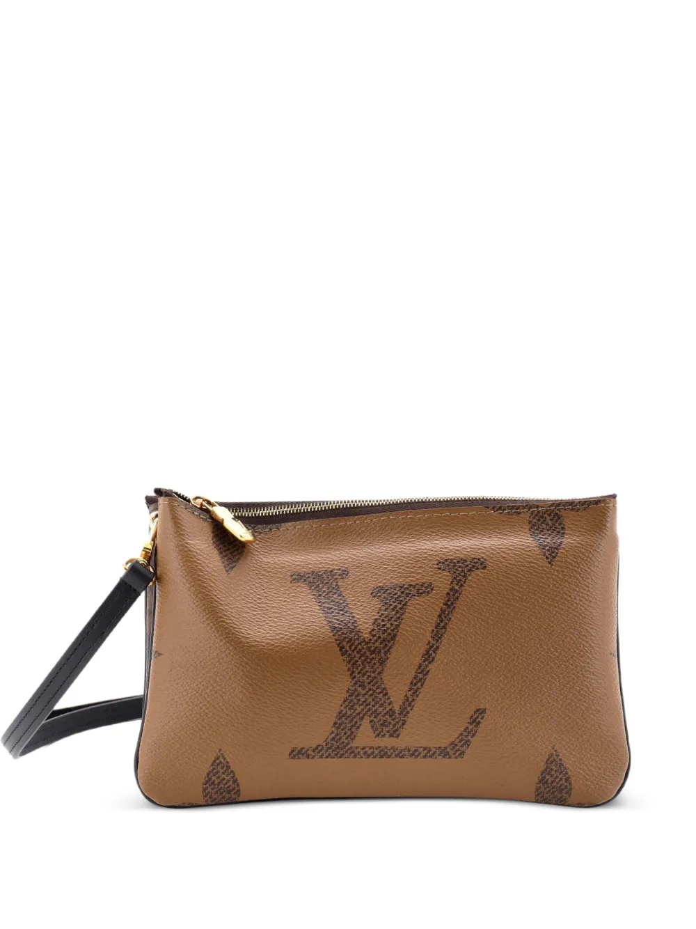 Louis Vuitton Pre-Owned Double Zip Pochette Reverse Monogram Giant clutch bag - Brown