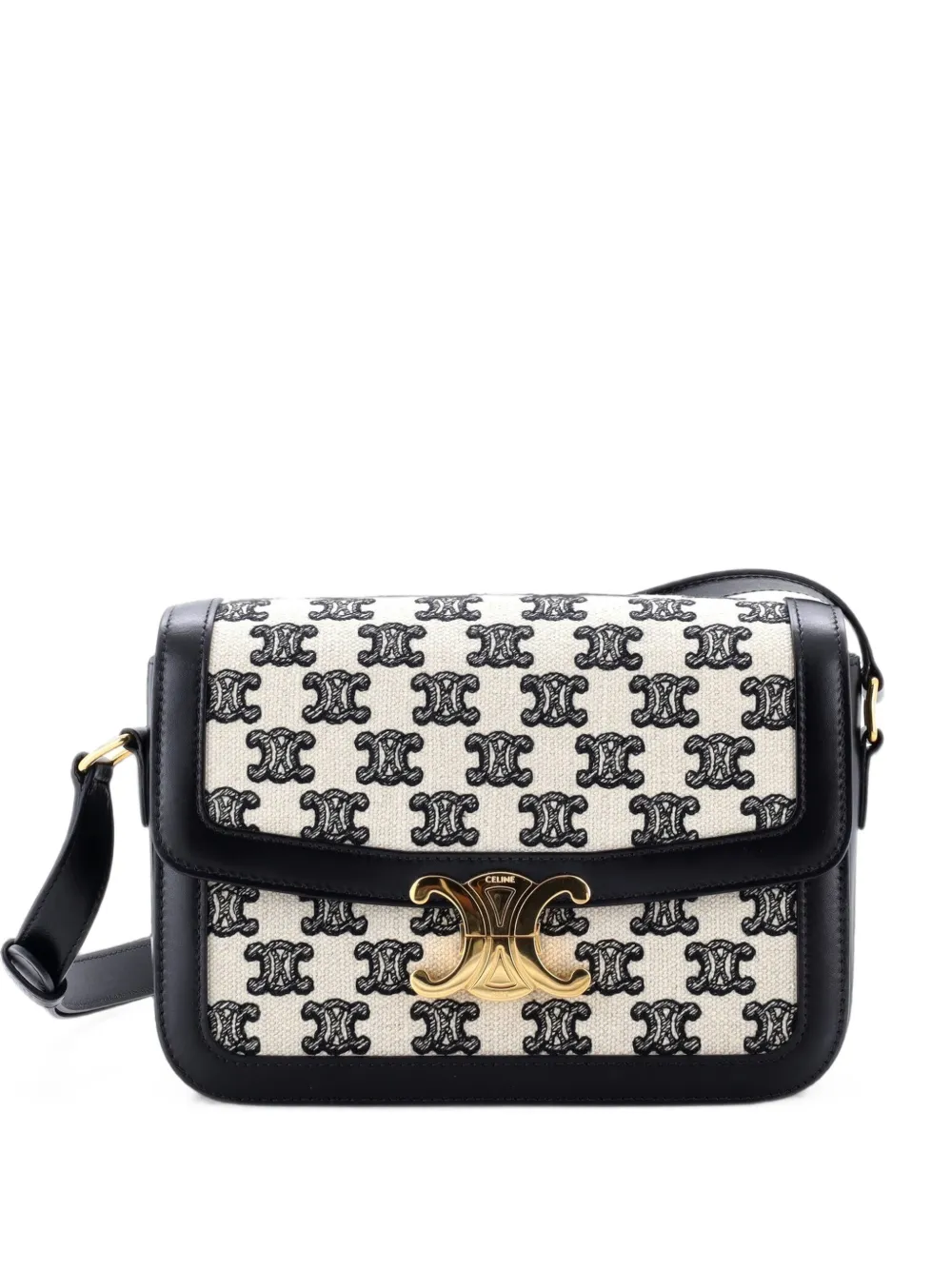 Celine Pre-Owned Triomphe Triomphe Canvas Medium shoulder bag - Toni neutri