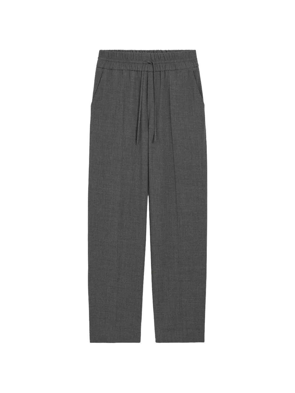 AMI Paris grey elasticated-waist wool trousers - Gris