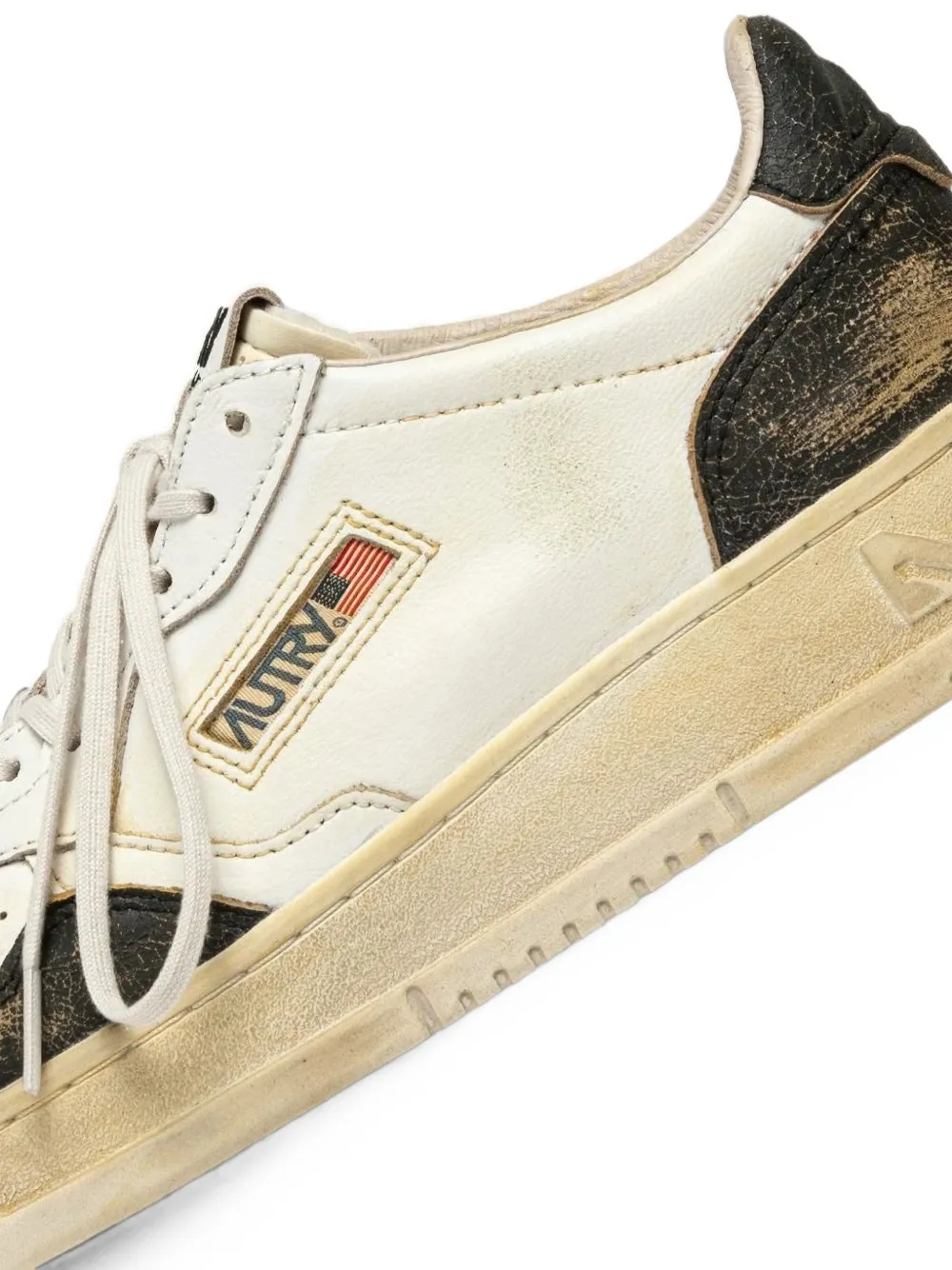 Autry Super Vintage leather sneakers Wit