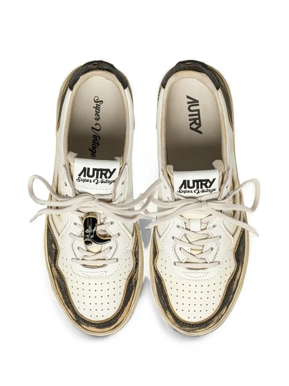 Autry Super Vintage leather sneakers Wit
