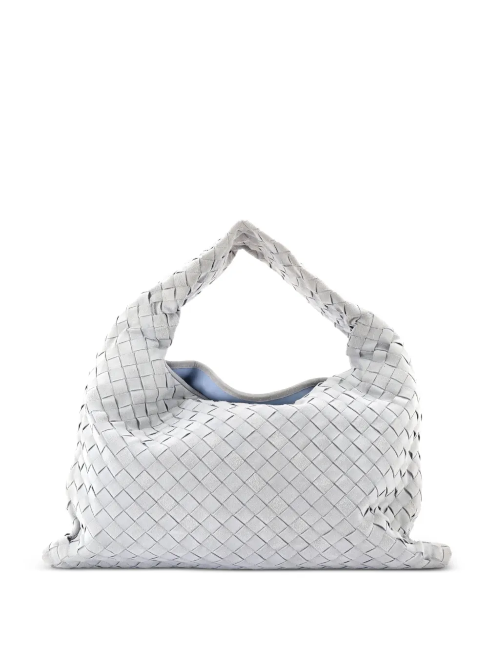 Bottega Veneta Pre-Owned Hop Intrecciato Suede Small hobo bag - Blue