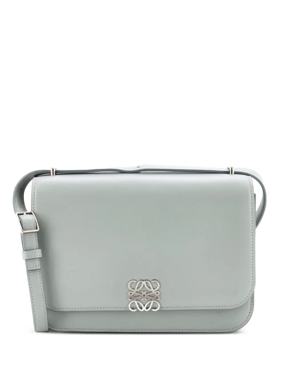 Loewe Pre-Owned Goya Flap Bag Leather Medium shoulder bag - Blau