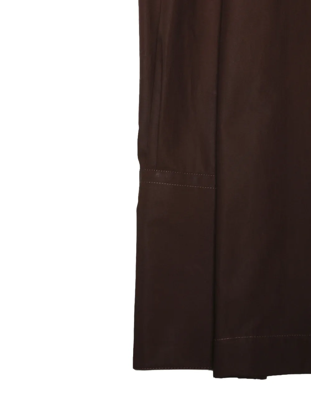 THELATEST Blouse met hoge hals en lange mouwen Bruin
