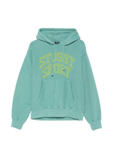 Stüssy logo-print drawstring hoodie