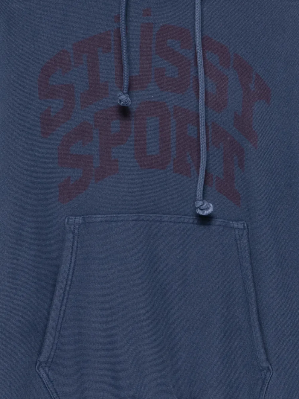 Stüssy logo-print hoodie Blauw