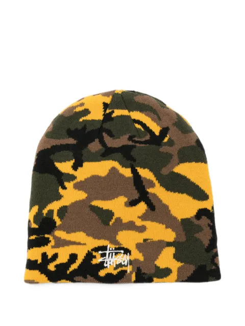 Stüssy camouflage-print beanie hat